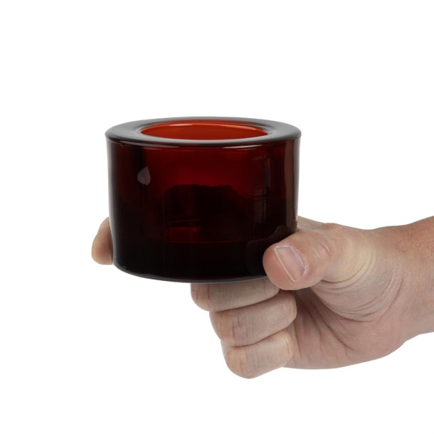 Utopia Chunky Red Tealight Holders (12 Pack) fj255