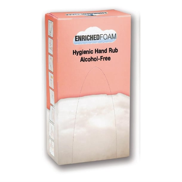 Rubbermaid Manual Unperfumed Foam Alcohol-Free Hand Sanitiser 800ml (6 Pack) fn391