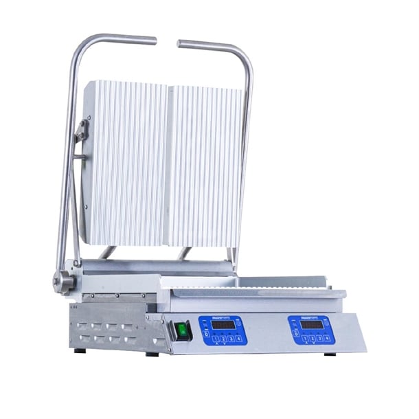 Prince Castle Dual MultiFlex Contact Grill Ribbed Plates NCG14-G fp542