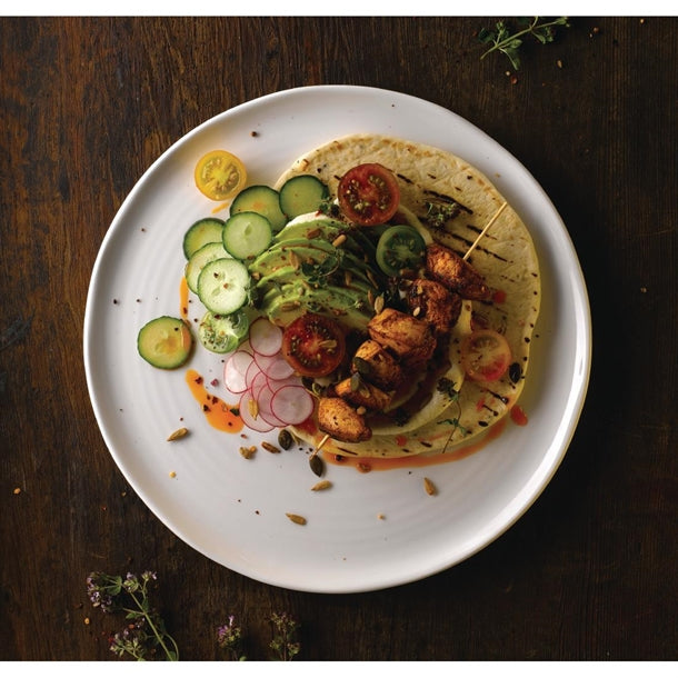 Dudson White Organic Flat Plates 318mm (6 Pack) fr077