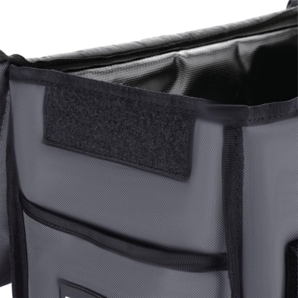Vogue Insulated Top Loading Delivery Bag Grey 330x230x330mm fr227