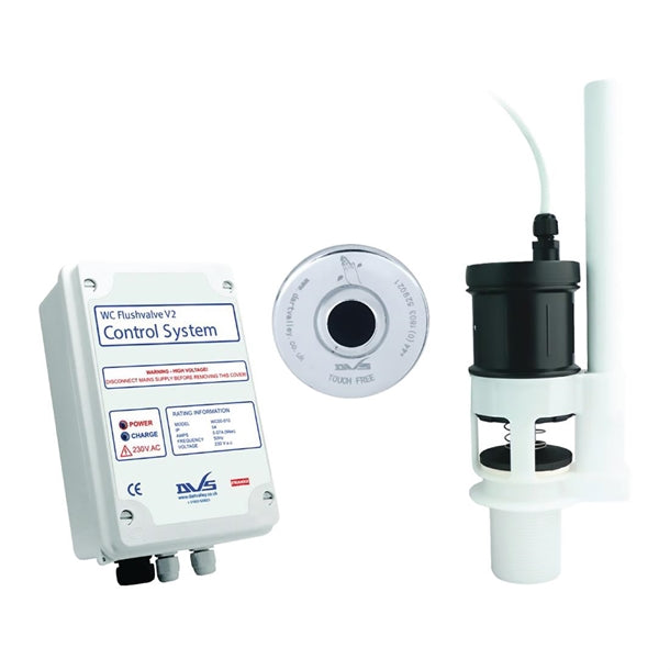 KWC DVS WC Flushvalve kit with In-built Overflow and Wave-on Sensor fs198