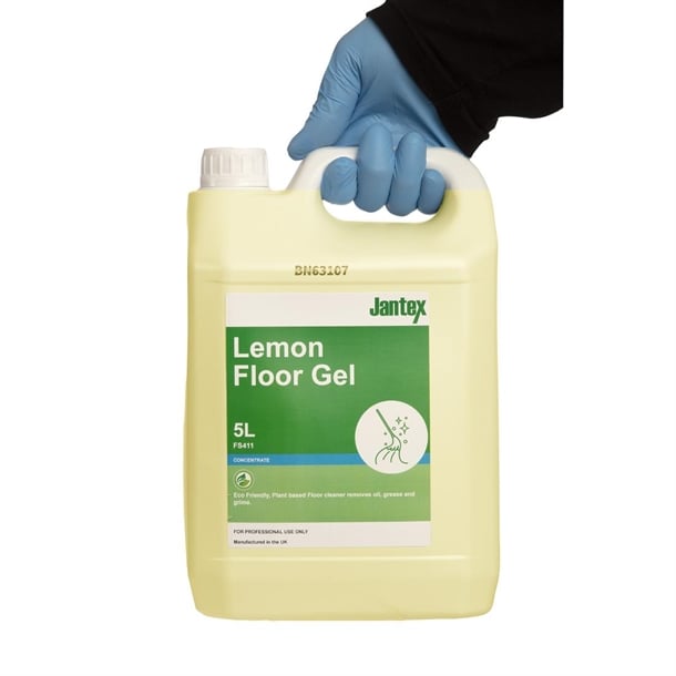 Jantex Green Lemon Floor Gel Cleaner Concentrate 5Ltr fs411