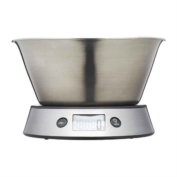 Taylor Pro Weighing Bowl Dual Digital Kitchen Scale 5kg fs590