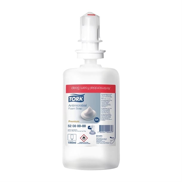 Tork Antimicrobial Transparent Soap Foam S4 1Ltr (6 Pack) ft575