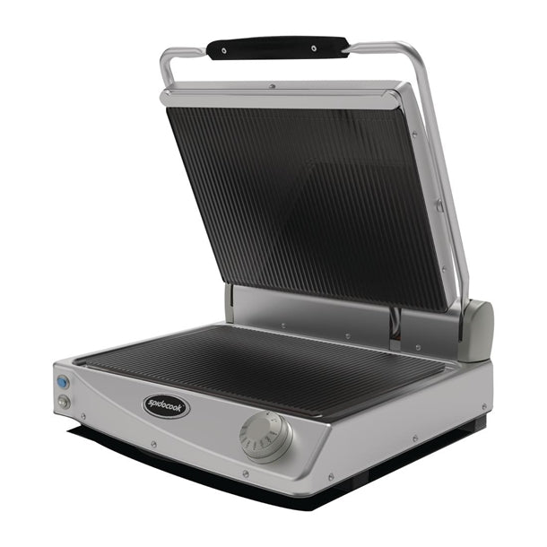 Spidocook Spidoglass Medium BBQ Ribbed Contact Grill Manual ft843