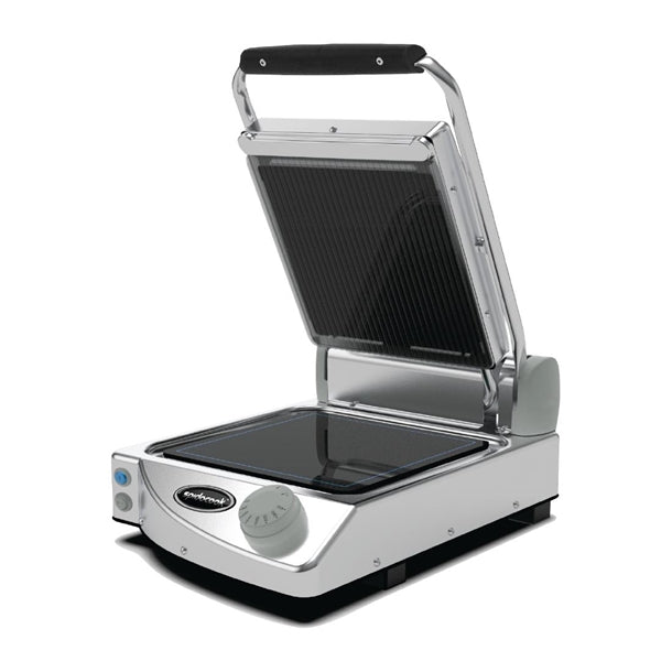 Spidocook Spidoglass Single Ribbed Upper Smooth Lower Contact Grill Manual ft846