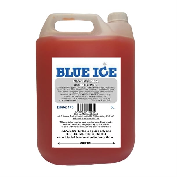 Blue Ice Slush Mix Pina Colada Flavour 5Ltr fu115
