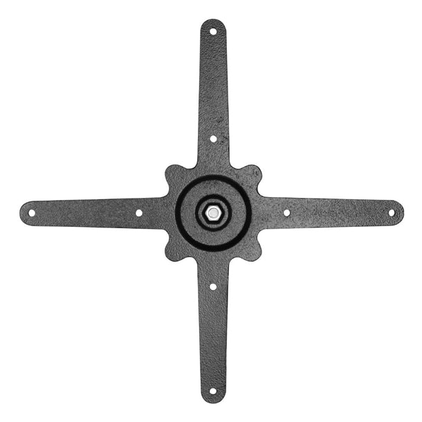 Bolero Black Cast Iron Table Base 720x420mm fu546