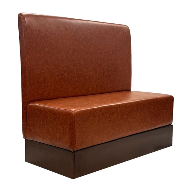 Single Booth in Bison Tan Vinyl fu642