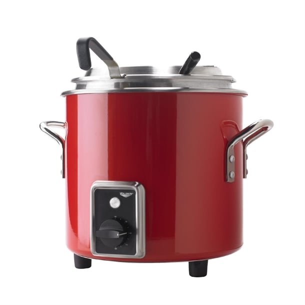 Vollrath Heat and Hold Retro Soup Kettle Red 7217455 fu775