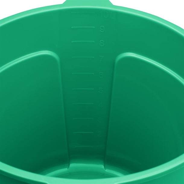 Jantex Green Graduated Bucket with Pouring Lip 10ltr fu833