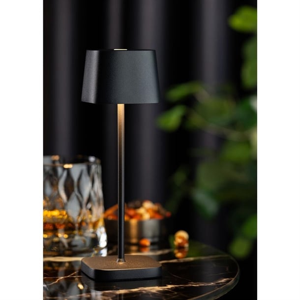 Utopia Montego Micro LED Cordless Table Lamp 200mm Black (6 Pack) fu973