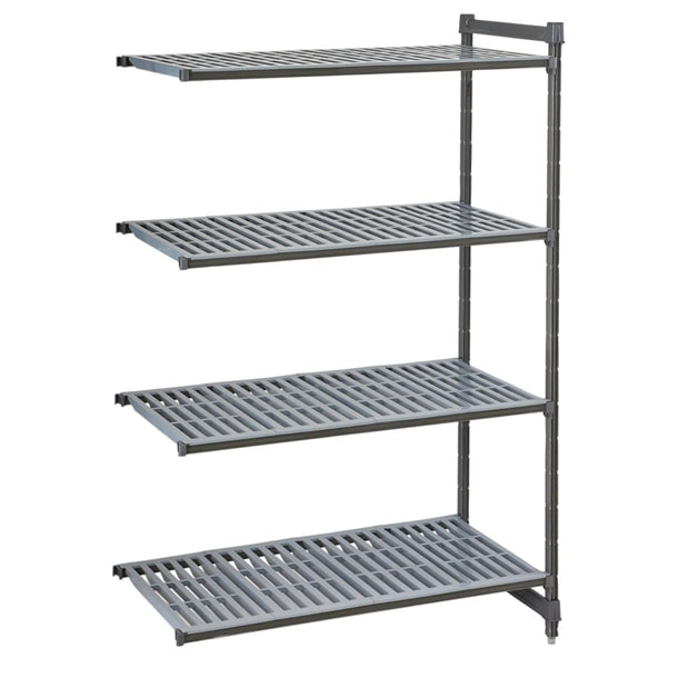 Cambro Camshelving Basics Plus Add-On Unit 4 Tier With Vented Shelves 1830(H)x 1023(W)x 460(D)mm fw613