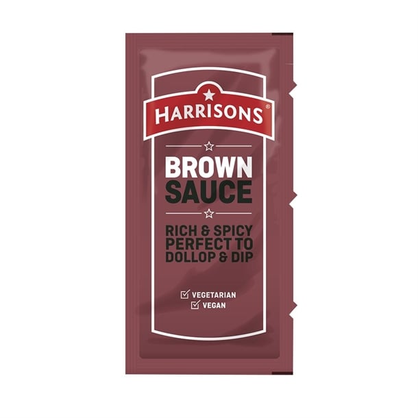 Harrisons Brown Sauce Sachets 10g (200 Pack) fw992