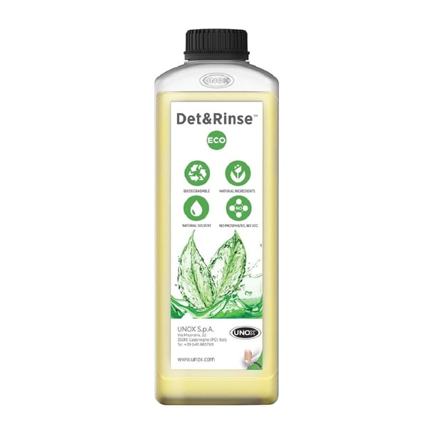 UNOX Det&Rinse ECO Detergent Cleaner for UNOX Ovens 1Ltr (10 Pack) fx026