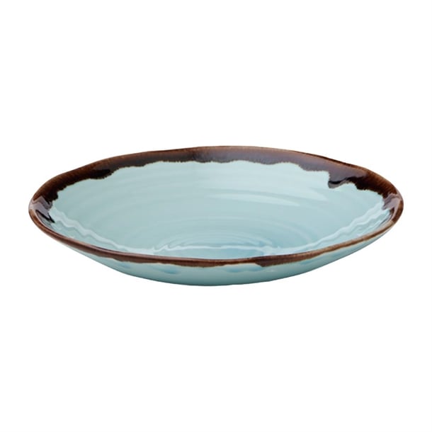 Dudson Harvest Organic Coupe Bowls Turquoise 210mm (12 Pack) fx158