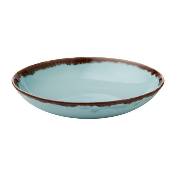 Dudson Harvest Coupe Bowls Turquoise 248mm (12 Pack) fx166