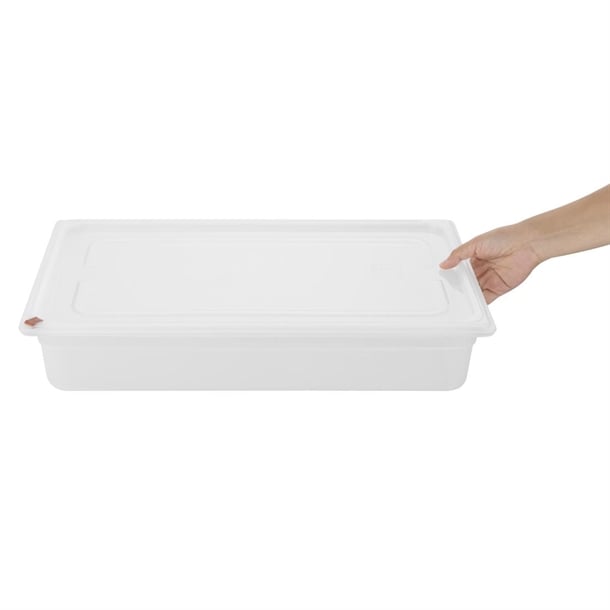 Hygiplas Click Polypropylene 1/1 Gastronorm Tray 100mm (2 Pack) fz086