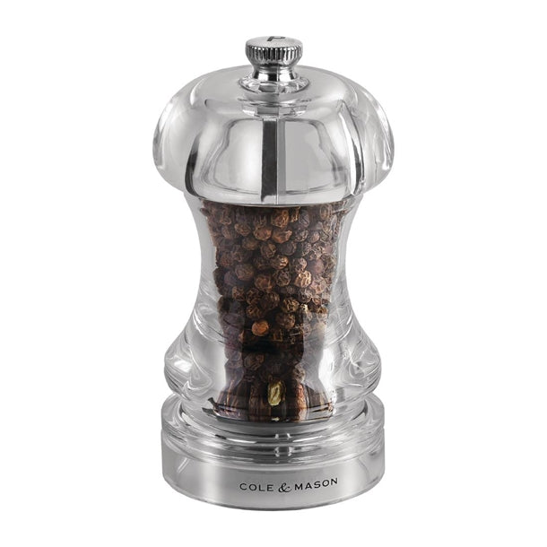 Cole & Mason Acrylic Pepper Mill Capstan 4.5in gc542