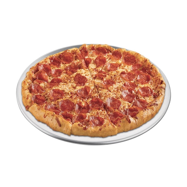 Vogue Aluminium Pizza Tray Wide Rim 10" ge197
