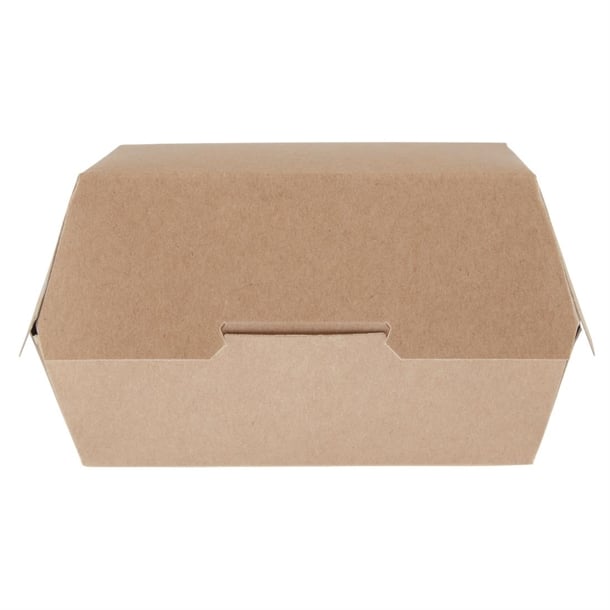 Colpac Compostable Kraft Burger Boxes (250 Pack) p_ge802