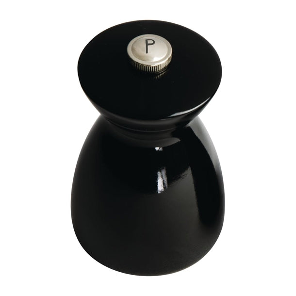 Olympia Salt and Pepper Mill Set Black and Chrome gf258
