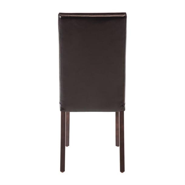 Bolero Faux Leather Dining Chair Black (2 Pack) gf954