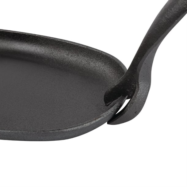 Olympia Cast Iron Oval Sizzler Platter 240x140mm gg133
