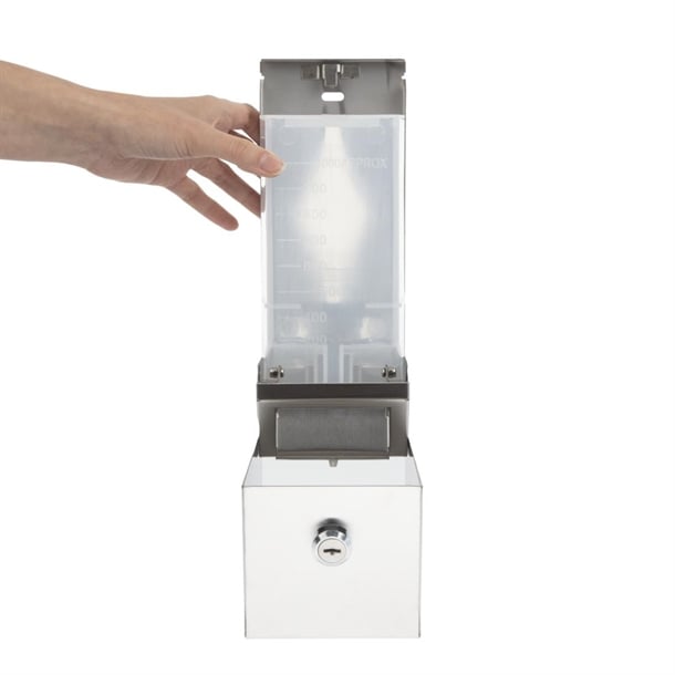 Jantex Stainless Steel Soap and Hand Sanitiser Dispenser 1Ltr gj034