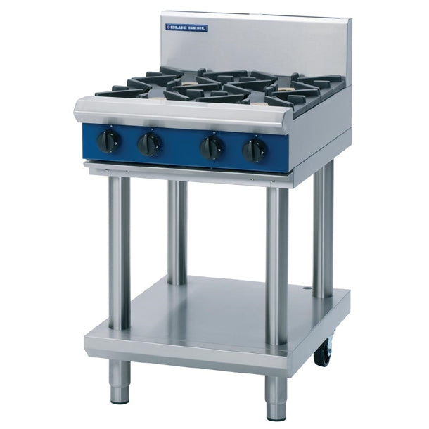 Blue Seal Evolution Cooktop 4 Open Burners on Stand 600mm p_gk125