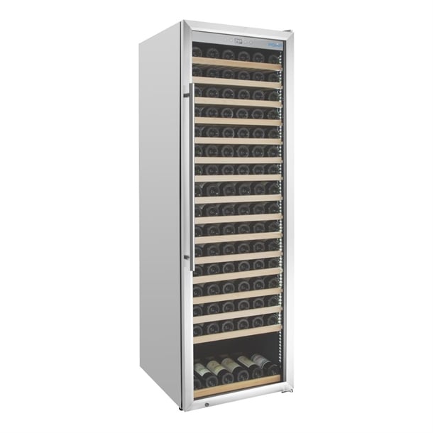 Polar G-Series Single Zone Wine Fridge Stainless Steel 187 bottles gm889
