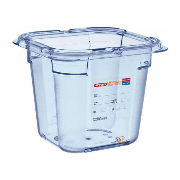 Araven ABS Food Storage Container Blue GN 1/6 150mm gp572