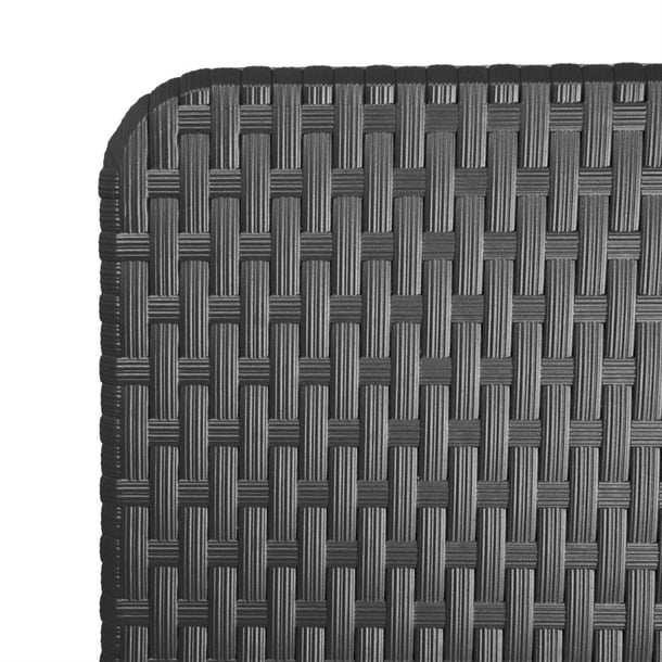 Bolero Rattan Rectangular Centre Folding Table Black 6ft gr770