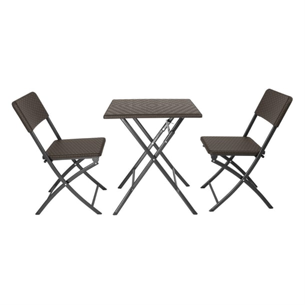 Bolero Square Folding Table Brown 620mm gr773