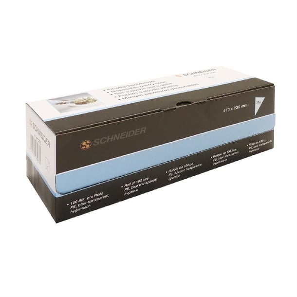 Schneider Blue Disposable Piping Bags 47cm (100 Pack) gt124