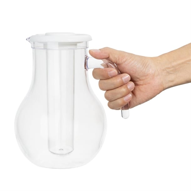 Olympia Kristallon Jug With Cooling Tube Polycarbonate Plain 1600ml hc356