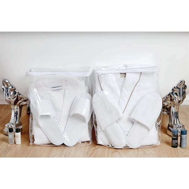 Comfort Langley Bathrobe and Slipper Set with Storage Bag p_hd128