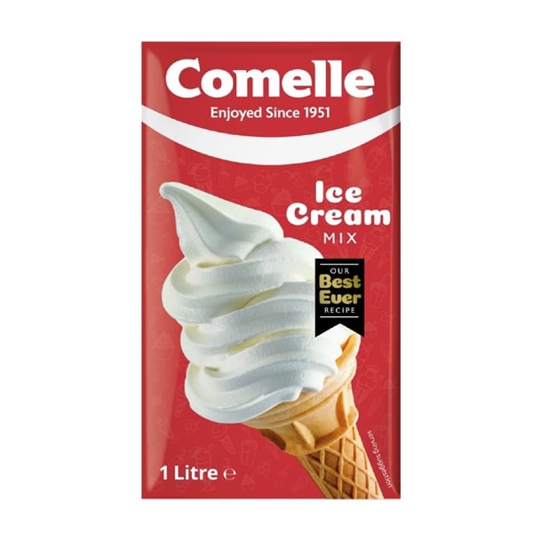 Comelle Vanilla Ice Cream Mix 1Ltr (12 Pack) hn934