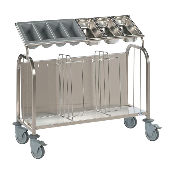 Matfer Bourgeat Low Plate and Cutlery Trolley 792506 je068