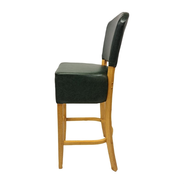 Hanoi Bar Chair in Soft Oak with Bison Cedar Vinyl hp790