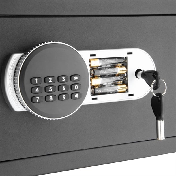 Bolero Standard Hotel Room Safe Black 200x310x200mm hp950