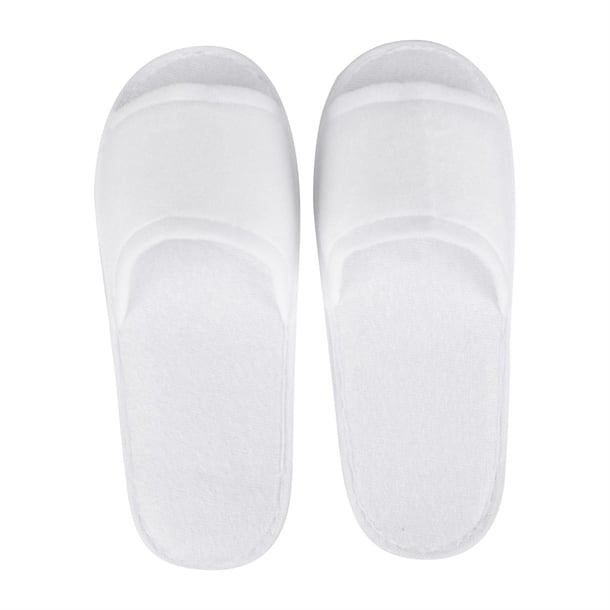 Mitre Essentials Slipperlite Open Toe Slippers White hr095