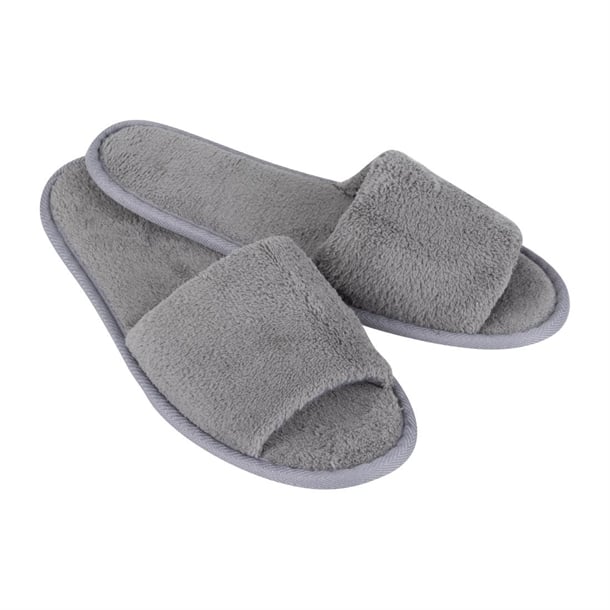 Mitre Comfort Vienna Open Toe Slippers Grey hr097