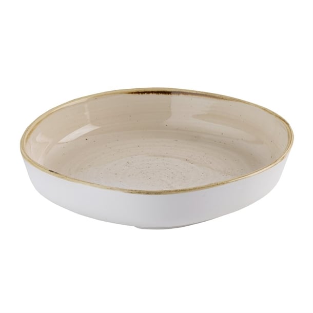 Churchill Stonecast Nutmeg Cream Organic Walled Bowls 197mm (6 Pack) hr403