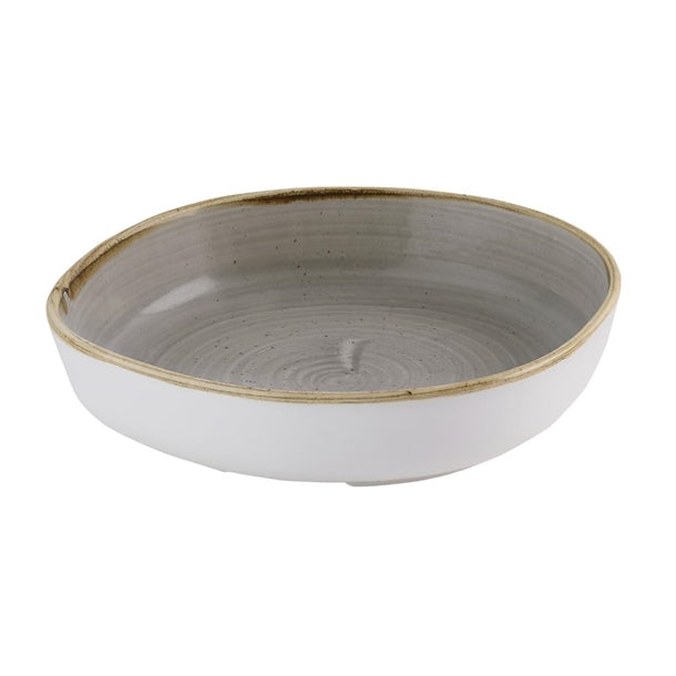 Churchill Stonecast Grey Organic Walled Bowls 197mm (6 Pack) hr425