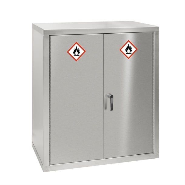 Stainless Steel Hazardous Cabinet 900mm hr641