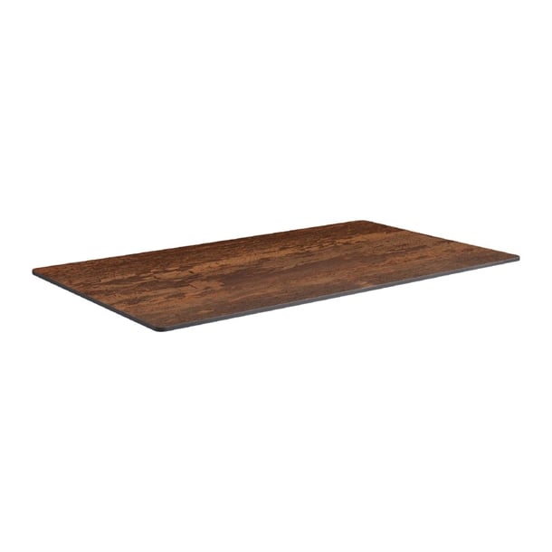 Extrema Rectangular Vintage Copper Table Top 1190x690mm hs699