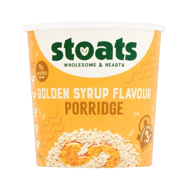 Stoats Golden Syrup Porridge Pots 60g (16 Pack) hs852