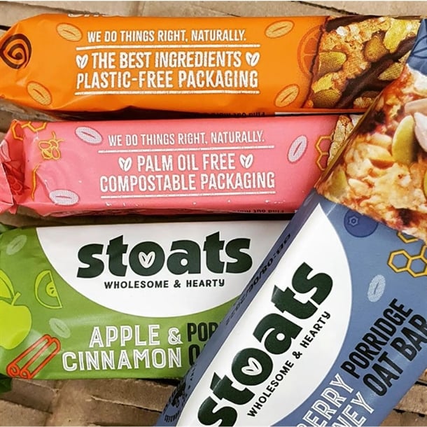 Stoats Apple & Cinnamon Oat Bars 42g (24 Pack) hs858